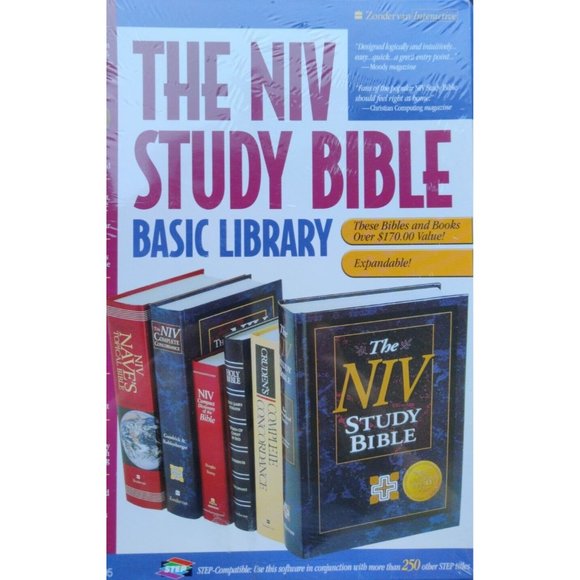 NIV STUDY BIBLE BASIC LIBRARY FOR WINDOWS NOS Brand New - Picture 3 of 11